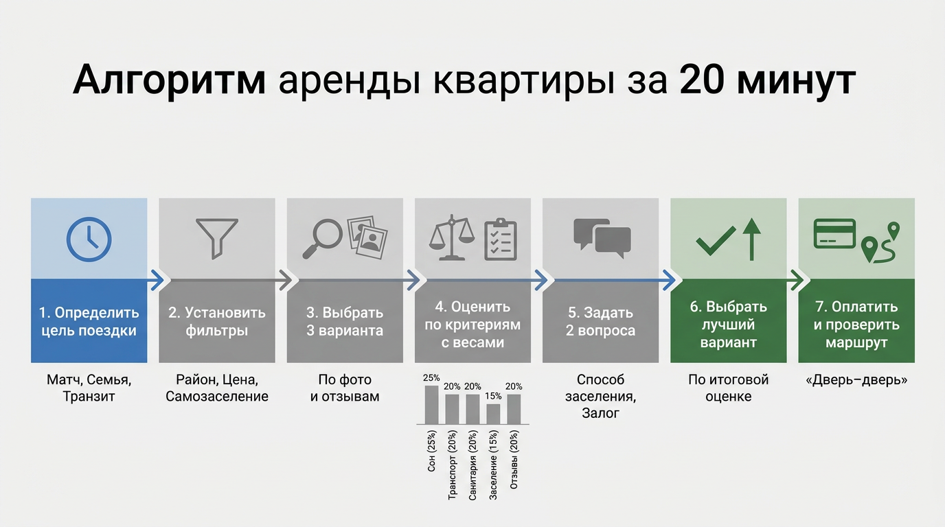 Алгоритм аренды квартиры